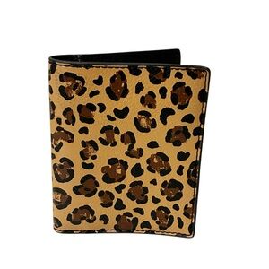 Fossil Leopard Animal Print Passport Book Wallet Travel